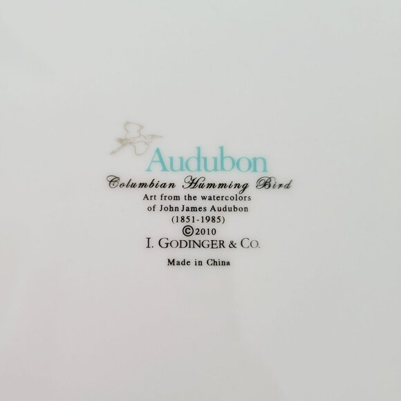 Godinger Audubon Bird Salad Plates (3), Hummingbird, Blue Wing Warbler, Cardinal - Picture 7 of 13